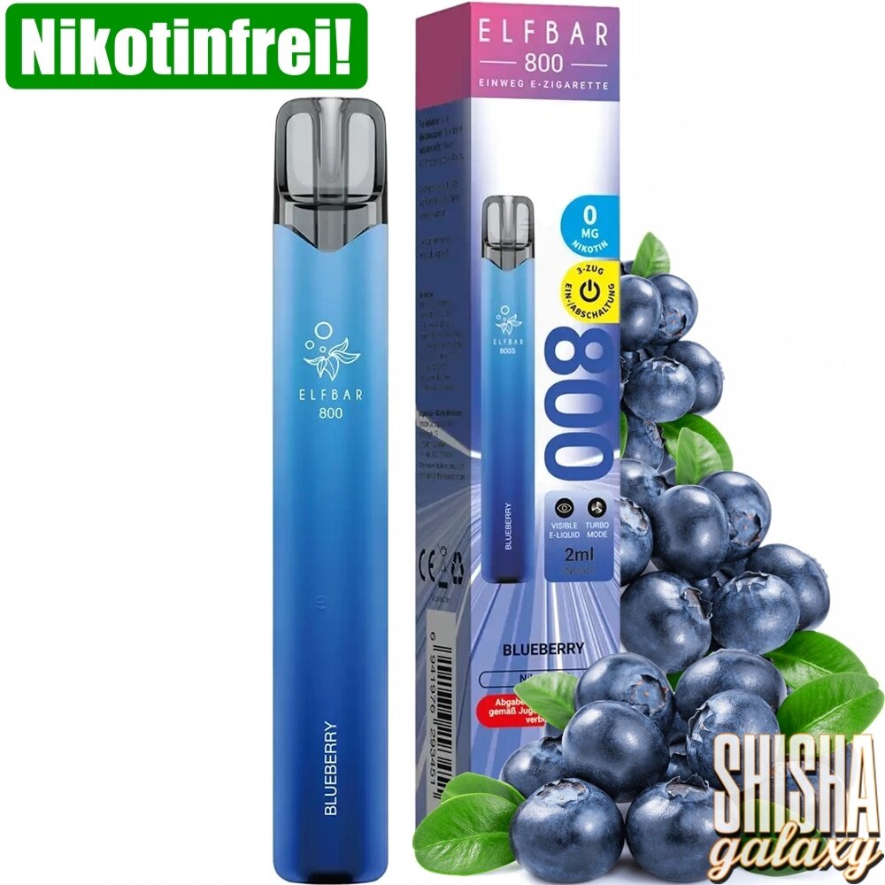 Elfbar Elfbar 800 - Blueberry - 800 Züge / Nikotinfrei - Einweg E-Zigarette