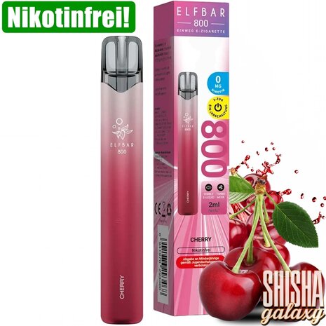 Elfbar Elfbar 800 - Cherry - 800 Züge / Nikotinfrei - Einweg E-Zigarette