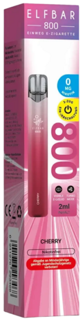 Elfbar Elfbar 800 - Cherry - 800 Züge / Nikotinfrei - Einweg E-Zigarette