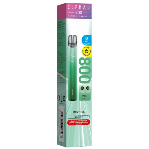 Elf Bar Elf Bar 800 - Menthol - Einweg E-Shisha - 800 Züge / Nikotinfrei