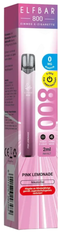 Elfbar Elfbar 800 - Pink Lemonade - 800 Züge / Nikotinfrei - Einweg E-Zigarette