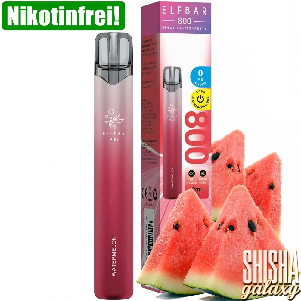 Elfbar Elfbar 800 - Watermelon - 800 Züge / Nikotinfrei - Einweg E-Zigarette Elfbar Elfbar 800 - Watermelon - 800 Züge / Nikotinfrei - Einweg E-Zigarette