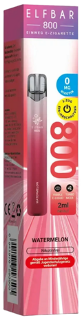 Elfbar Elfbar 800 - Watermelon - 800 Züge / Nikotinfrei - Einweg E-Zigarette Elfbar Elfbar 800 - Watermelon - 800 Züge / Nikotinfrei - Einweg E-Zigarette