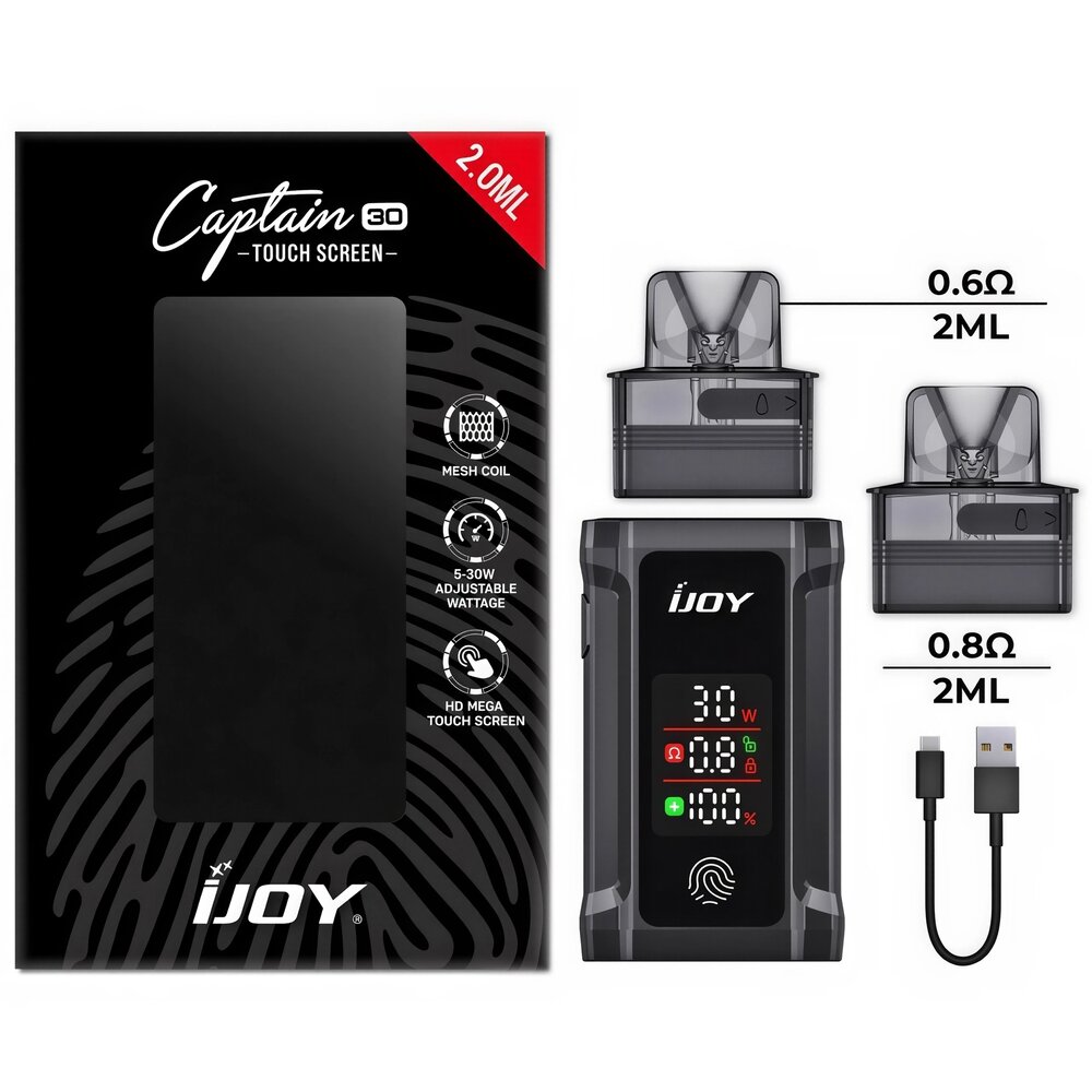 IJoy IJoy Captain 30 - Leer-Pods - 2 ml - 0,6 Ohm - 2er Pack