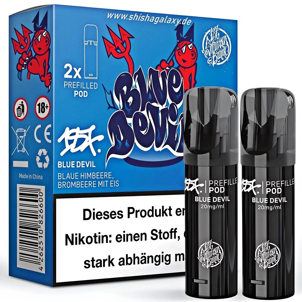 187 Pods - Blue Devil - Liquid Pod - 2 ml / Nikotin 20 mg - 2er Pack