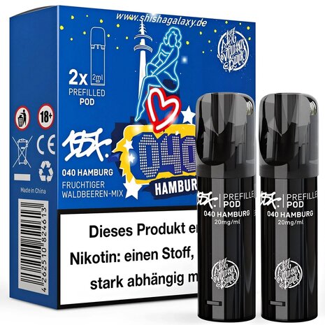 187 Strassenbande 187 Strassenbande - 040 Hamburg - Liquid Pod - 2 ml / Nikotin 20 mg - 2er Pack (4ml)