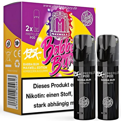 187 Strassenbande 187 Strassenbande - Babba Bum - Liquid Pod - 2 ml / Nikotin 20 mg - 2er Pack (4ml)