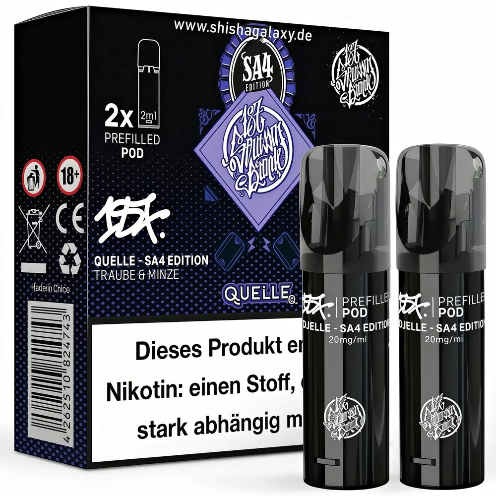187 Strassenbande 187 Strassenbande - Quelle - Liquid Pod - 2 ml / Nikotin 20 mg - 2er Pack (4ml)