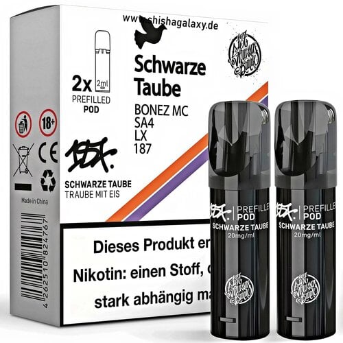 187 Strassenbande Schwarze Taube - Liquid Pod - Nikotin 20 mg