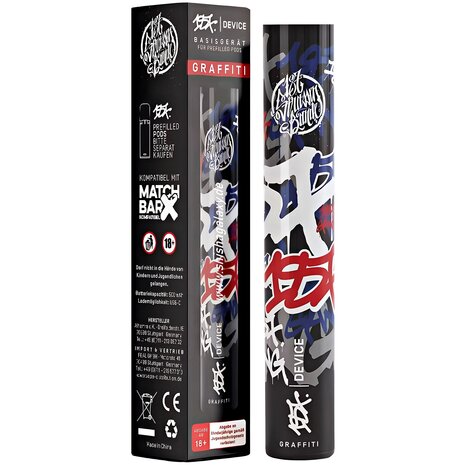 187 Strassenbande 187 Strassenbande - Pod Kit - Akku 500 mAh - Graffiti - E-Zigarette 187 Strassenbande 187 Strassenbande - Pod Kit - Akku 500 mAh - Graffiti - E-Zigarette