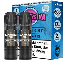Al Massiva Blaulicht - Liquid Pod - Nikotin 17 mg - 2er Pack Al Massiva Blaulicht - Liquid Pod - Nikotin 17 mg - 2er Pack
