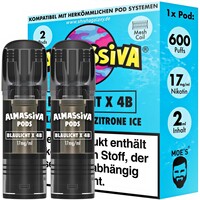 Blaulicht X 4B - Liquid Pod - Nikotin 17 mg - 2er Pack