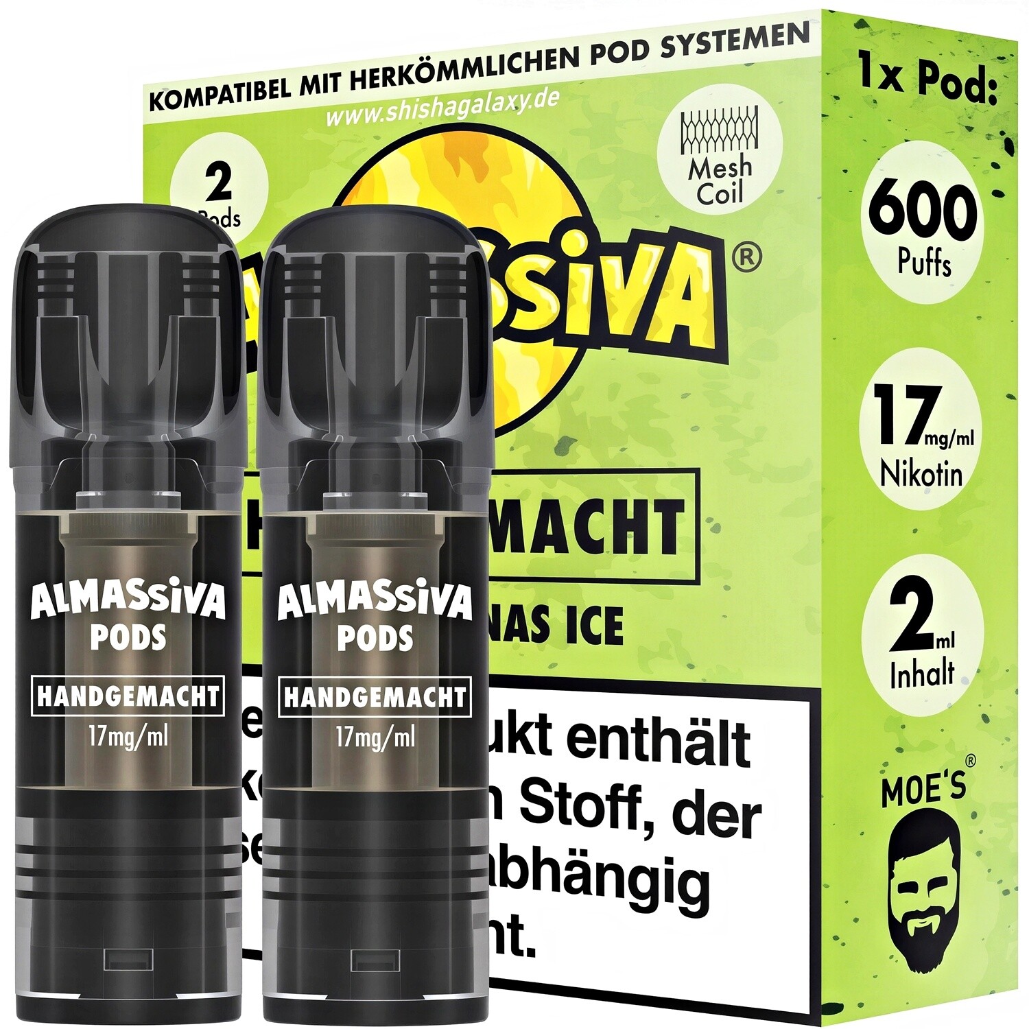 al massiva pods elfbar Al Massiva - Blaulicht Pod (2er Pack) main image 0