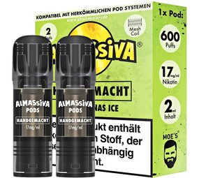 Al Massiva Handgemacht - Liquid Pod - Nikotin 17 mg - 2er Pack Al Massiva Handgemacht - Liquid Pod - Nikotin 17 mg - 2er Pack