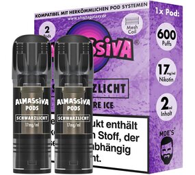 Al Massiva Schwarzlicht - Liquid Pod - Nikotin 17 mg - 2er Pack Al Massiva Schwarzlicht - Liquid Pod - Nikotin 17 mg - 2er Pack