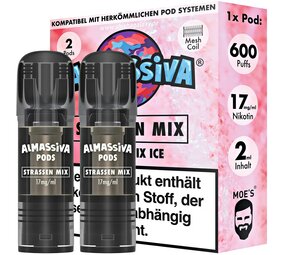Al Massiva Strassen Mix- Liquid Pod - Nikotin 17 mg - 2er Pack Al Massiva Strassen Mix- Liquid Pod - Nikotin 17 mg - 2er Pack