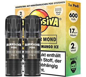 Al Massiva Wenn der Mond - Liquid Pod - Nikotin 17 mg - 2er Pack Al Massiva Wenn der Mond - Liquid Pod - Nikotin 17 mg - 2er Pack