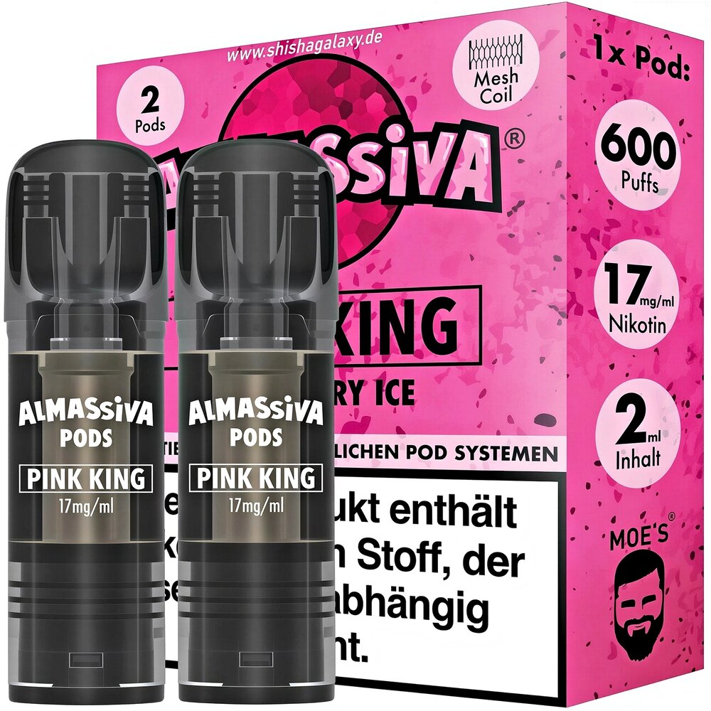 Al Massiva Al Massiva - Pink King - Liquid Pod - 2 ml - Nikotin 17 mg - 2er Pack (4ml)