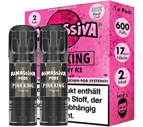 Al Massiva Pink King - Liquid Pod - Nikotin 17 mg - 2er Pack Al Massiva Pink King - Liquid Pod - Nikotin 17 mg - 2er Pack
