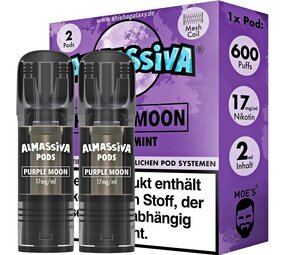 Al Massiva Purple Moon - Liquid Pod - Nikotin 17 mg - 2er Pack Al Massiva Purple Moon - Liquid Pod - Nikotin 17 mg - 2er Pack
