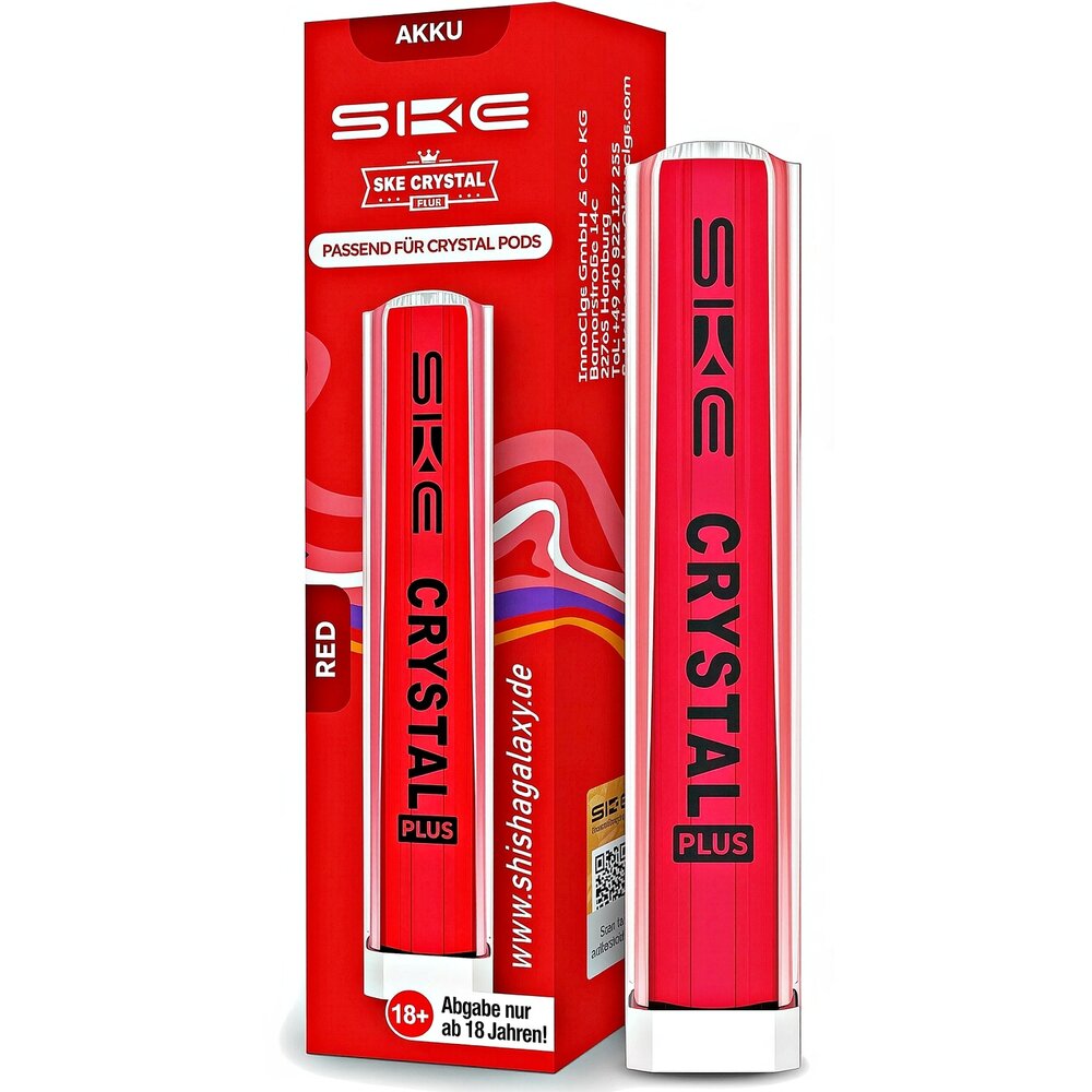 Crystal Plus Crystal Plus - Pod Kit - Akku 400 mAh - Red - E-Zigarette Crystal Plus Crystal Plus - Pod Kit - Akku 400 mAh - Red - E-Zigarette