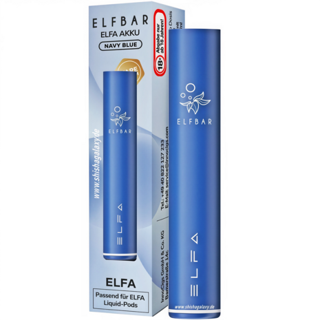Elfbar Elfbar - ELFA - Pod Kit - Akku 500 mAh - Navy Blue - E-Zigarette Elfbar Elfbar - ELFA - Pod Kit - Akku 500 mAh - Navy Blue - E-Zigarette