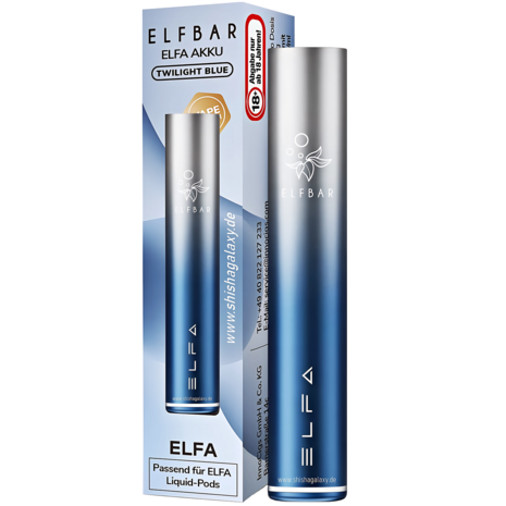 Elfbar Elfbar - ELFA - Pod Kit - Akku 500 mAh - Twilight Blue - E-Zigarette