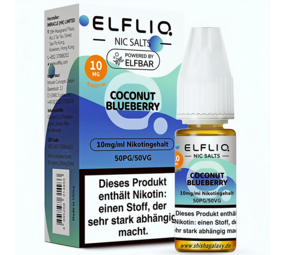Elfliq Coconut Blueberry - E-Liquid - Nikotin 10 mg/ml Elfliq Coconut Blueberry - E-Liquid - Nikotin 10 mg/ml