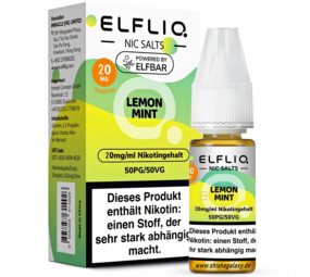 Elfliq Lemon Mint - E-Liquid - Nikotin 20 mg/ml Elfliq Lemon Mint - E-Liquid - Nikotin 20 mg/ml