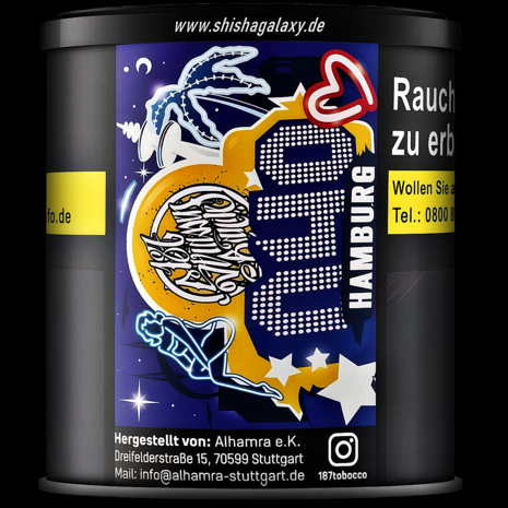 187 Strassenbande 187 Strassenbande - 040 Hamburg (200g) - Shisha Tabak 187 Strassenbande 187 Strassenbande - 040 Hamburg (200g) - Shisha Tabak