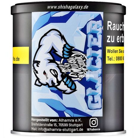 187 Strassenbande 187 Strassenbande - Glacier (200g) - Shisha Tabak 187 Strassenbande 187 Strassenbande - Glacier (200g) - Shisha Tabak