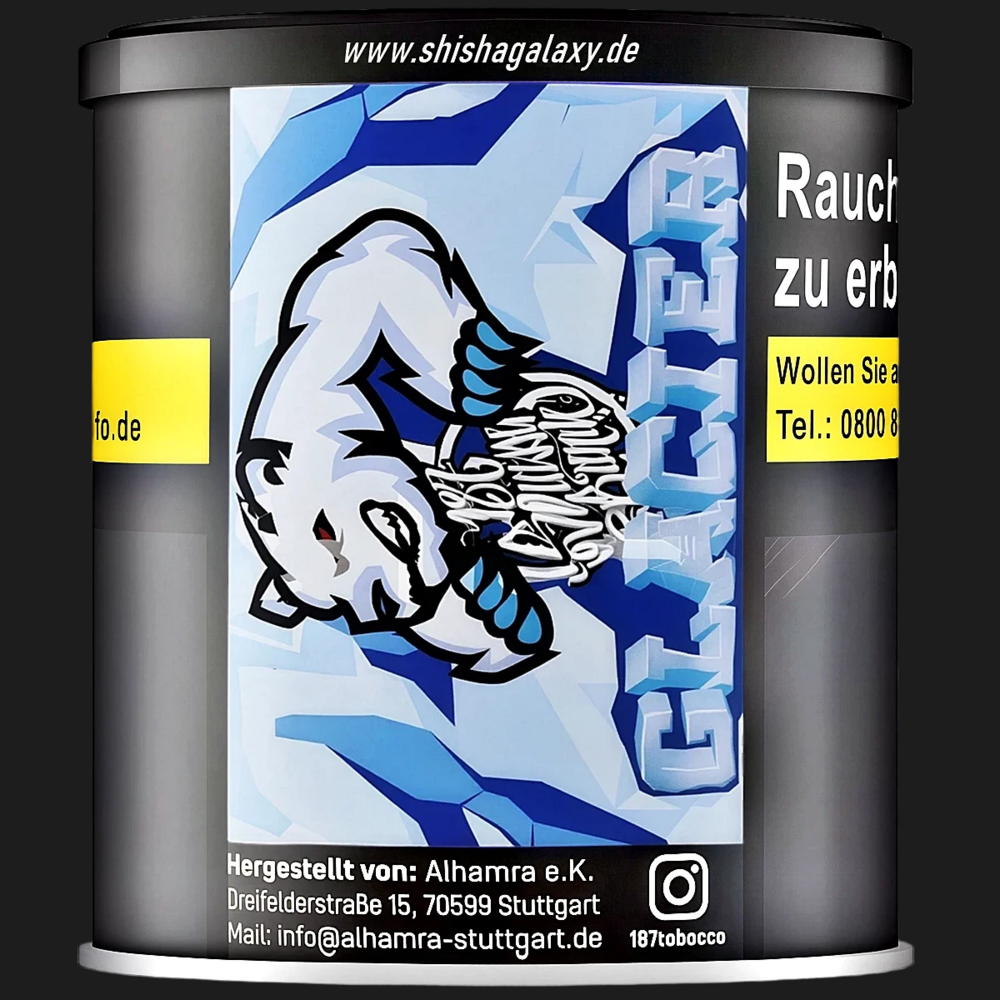 187 Strassenbande 187 Strassenbande - Glacier (200g) - Shisha Tabak 187 Strassenbande 187 Strassenbande - Glacier (200g) - Shisha Tabak