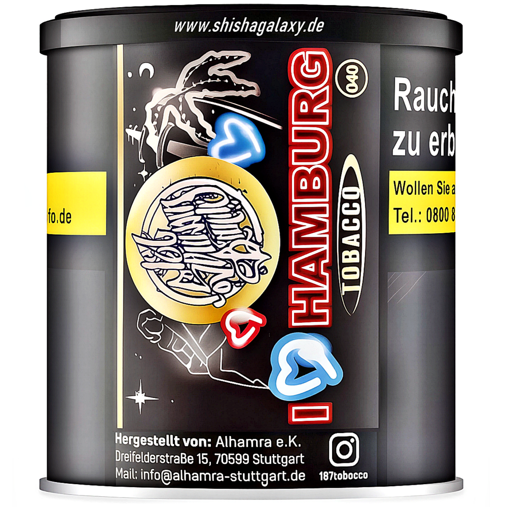 187 Strassenbande 187 Strassenbande - I Love Hamburg (200g) - Shisha Tabak 187 Strassenbande 187 Strassenbande - I Love Hamburg (200g) - Shisha Tabak
