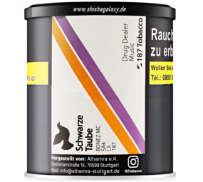 187 Strassenbande Schwarze Taube (200g) - Shisha Tabak 187 Strassenbande Schwarze Taube (200g) - Shisha Tabak