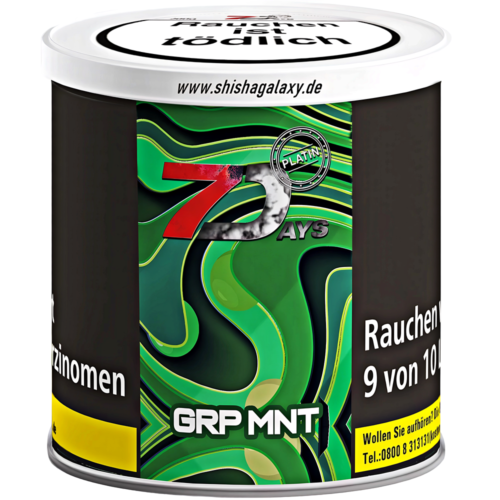 7 Days Platin 7 Days Platin - Grape Mint (200g) - Shisha Tabak