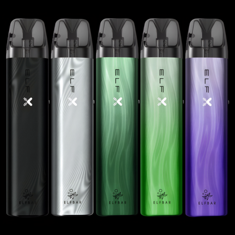 Elfbar Elfbar ELFX - Pod Kit - Akku 1000 mAh - Silver - E-Zigarette + 2x Leer-Pods (0,6 & 0,8 Ohm) Elfbar Elfbar ELFX - Pod Kit - Akku 1000 mAh - Silver - E-Zigarette + 2x Leer-Pods (0,6 & 0,8 Ohm)