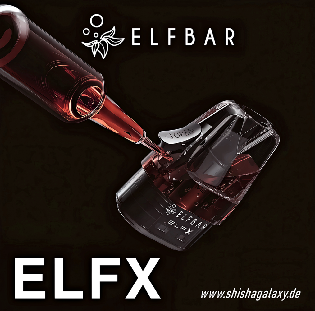 Elfbar Elfbar ELFX - Pod Kit - Akku 1000 mAh - Silver Blue - E-Zigarette + 2x Leer-Pods (0,6 & 0,8 Ohm) Elfbar Elfbar ELFX - Pod Kit - Akku 1000 mAh - Silver Blue - E-Zigarette + 2x Leer-Pods (0,6 & 0,8 Ohm)