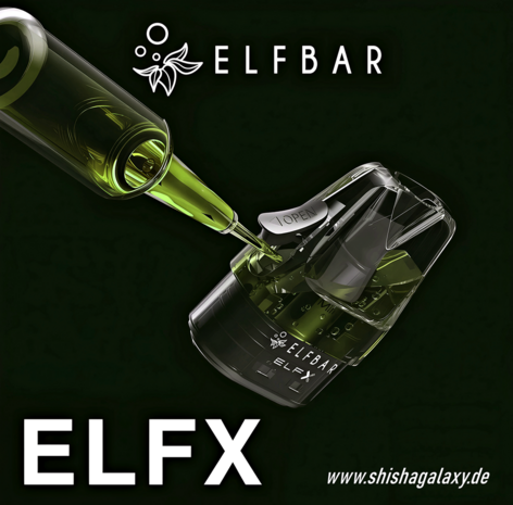 Elfbar Elfbar ELFX - Pod Kit - Akku 1000 mAh - Dark Sea - E-Zigarette + 2x Leer-Pods (0,6 & 0,8 Ohm) Elfbar Elfbar ELFX - Pod Kit - Akku 1000 mAh - Dark Sea - E-Zigarette + 2x Leer-Pods (0,6 & 0,8 Ohm)
