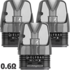 ELFX - Leer-Pods - 0,6 Ohm - 3er Pack ELFX - Leer-Pods - 0,6 Ohm - 3er Pack