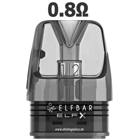 Elfbar Elfbar ELFX - Leer-Pods - 0,8 Ohm - 3er Pack Elfbar Elfbar ELFX - Leer-Pods - 0,8 Ohm - 3er Pack