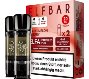 Elfbar ELFA - Watermelon Cherry - Liquid Pod - Nikotin 20 mg - 2er Pack Elfbar ELFA - Watermelon Cherry - Liquid Pod - Nikotin 20 mg - 2er Pack