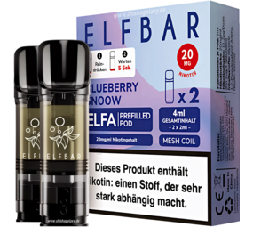 Elfbar ELFA - Blueberry Snoow - Liquid Pod - Nikotin 20 mg - 2er Pack Elfbar ELFA - Blueberry Snoow - Liquid Pod - Nikotin 20 mg - 2er Pack