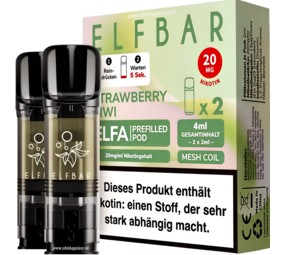 Elfbar ELFA - Strawberry Kiwi - Liquid Pod - Nikotin 20 mg - 2er Pack Elfbar ELFA - Strawberry Kiwi - Liquid Pod - Nikotin 20 mg - 2er Pack