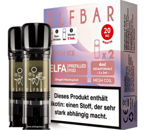 Elfbar ELFA - Peach Ice - Liquid Pod - Nikotin 20 mg - 2er Pack Elfbar ELFA - Peach Ice - Liquid Pod - Nikotin 20 mg - 2er Pack