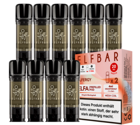 Elfbar ELFA - Elfergy - Liquid Pod - Nikotin 20 mg - 10er Pack (5x2er Pack)