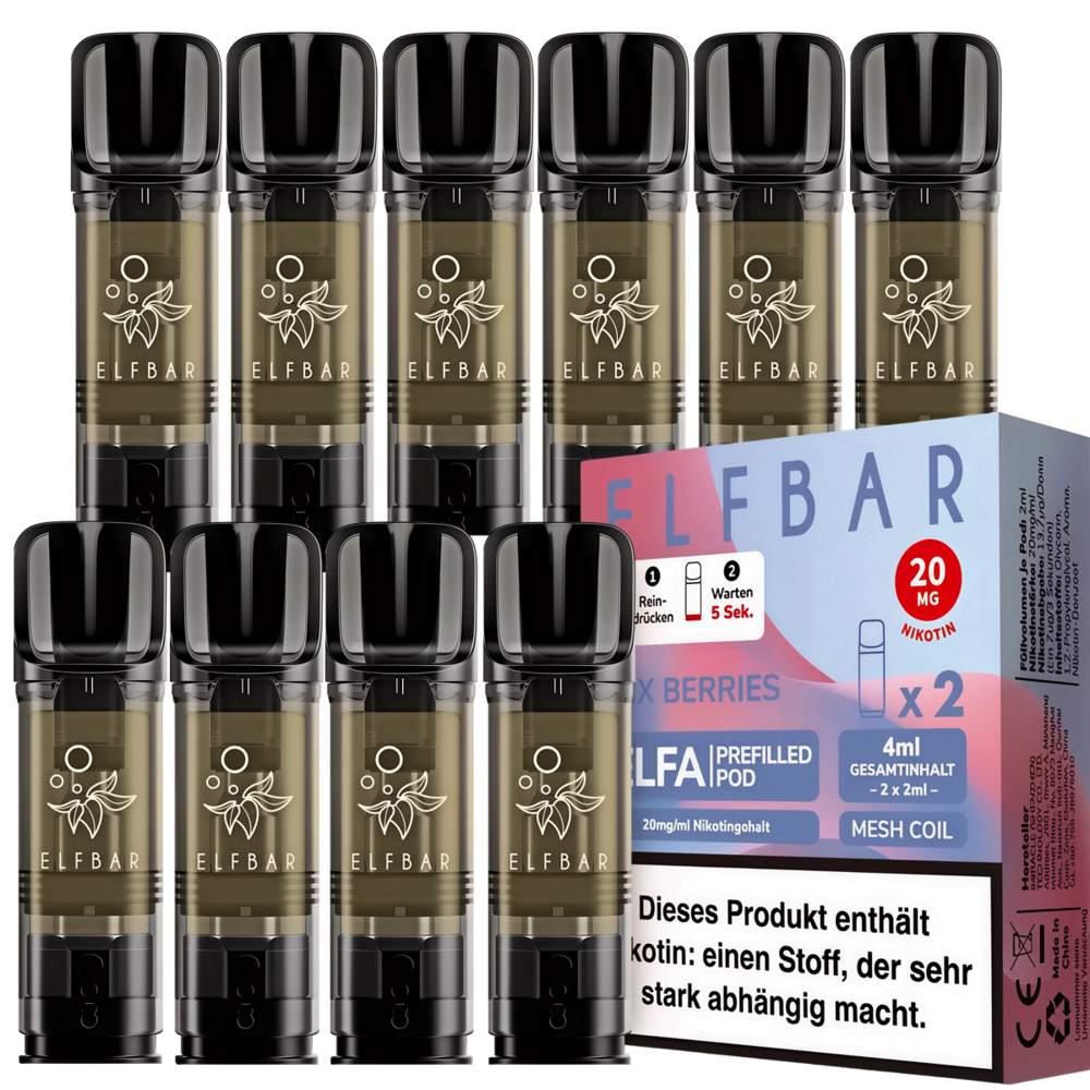 Elfbar Elfbar - ELFA - Mix Berries - Liquid Pod - 2 ml - Nikotin 20 mg - 10er Pack (5x2er Pack)