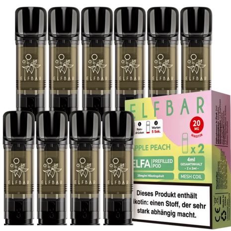 Elfbar ELFA Pods Apple Peach 20mg | 10er Pack günstig kaufen