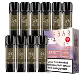 Elfbar ELFA - Peach Ice - Liquid Pod - Nikotin 20 mg - 10er Pack (5x2er Pack) Elfbar ELFA - Peach Ice - Liquid Pod - Nikotin 20 mg - 10er Pack (5x2er Pack)
