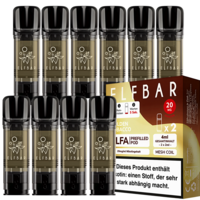 ELFA - Golden Tobacco - Liquid Pod - Nikotin 20 mg - 10er Pack (5x2er Pack)