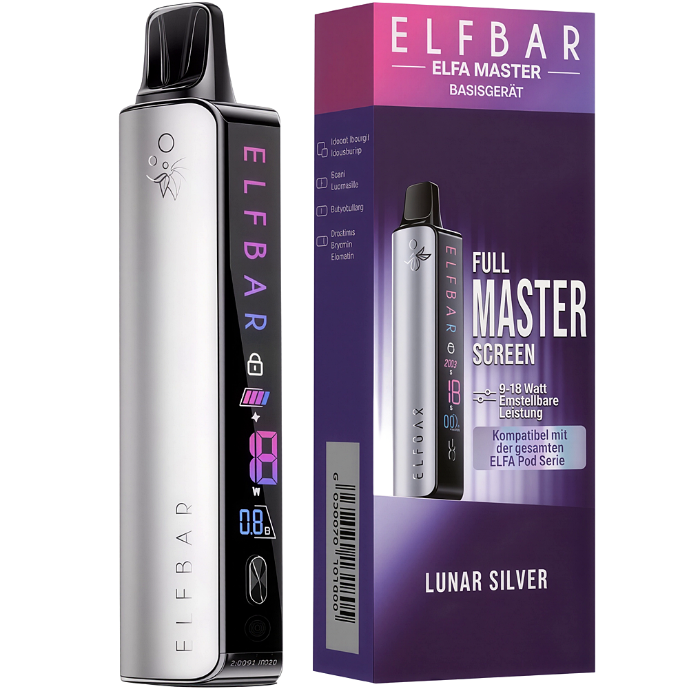 Elfbar Elfbar ELFA Master - Basisgerät - Akku 850 mAh - Lunar Silver - E-Zigarette